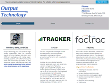 Tablet Screenshot of outputtechnology.com